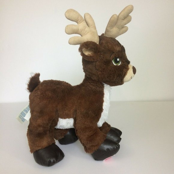 Build A Bear Dasher Santa's Christmas Reindeer Stuffed Animal 18" Leather Hooves - Picture 5 of 12